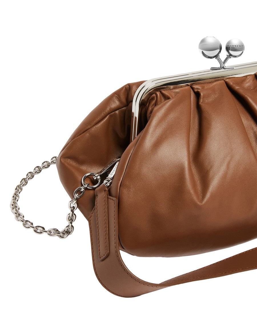 Max Mara Medium Deconstructed Lamb Nappa Leather Shoulder Bag