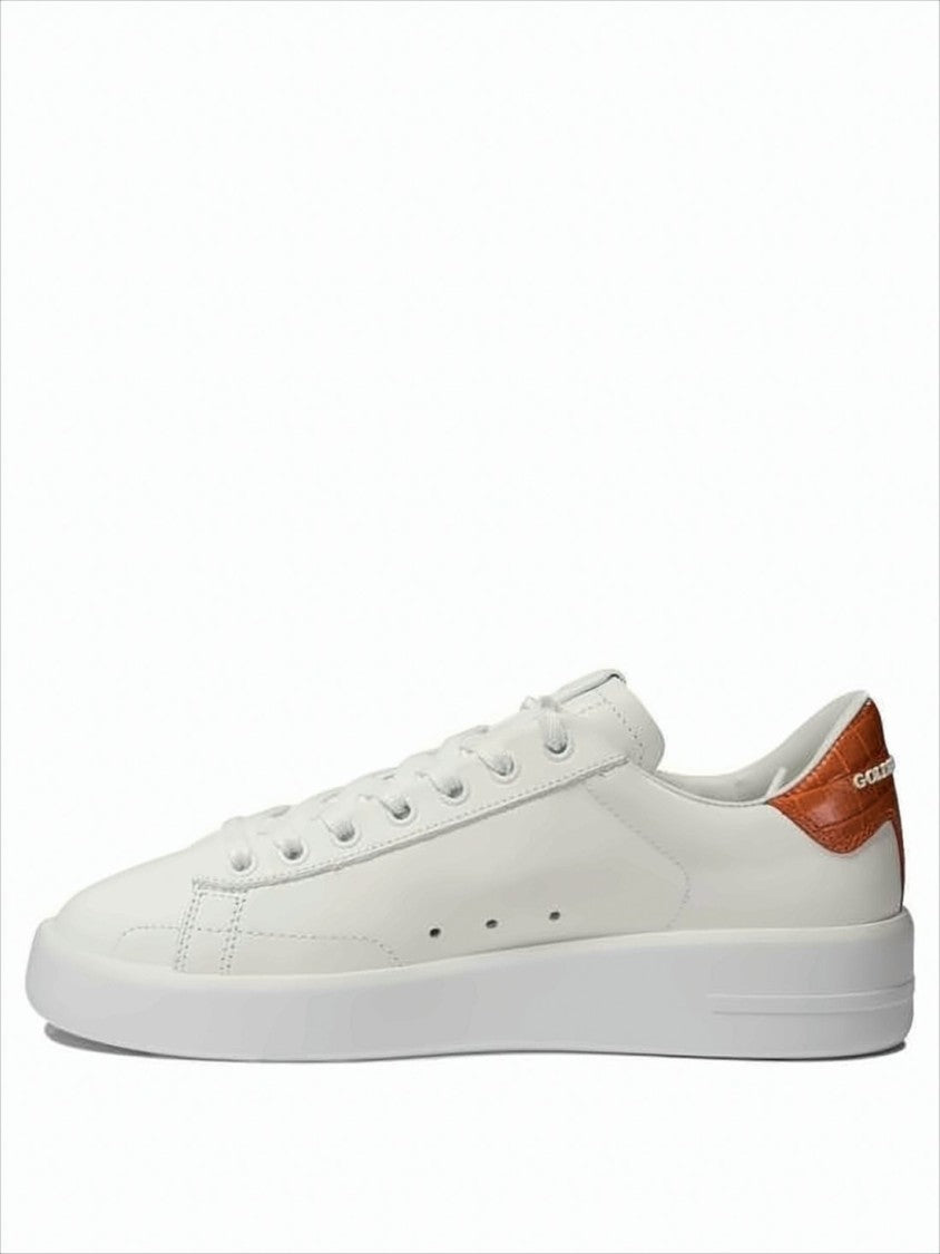 Golden Goose Smooth Leather Low-Top Sneakers With Textured Heel Tab