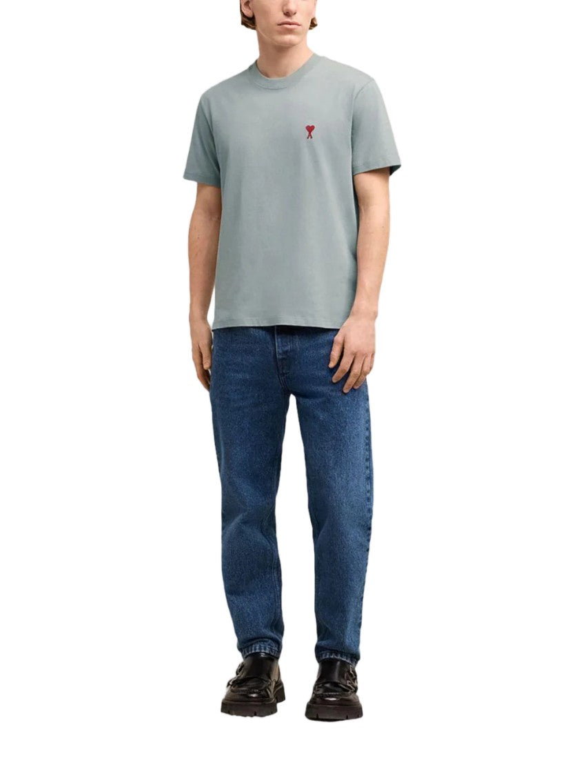 Ami Paris Relaxed Fit Short-Sleeve T-Shirt With Subtle Heart Emblem