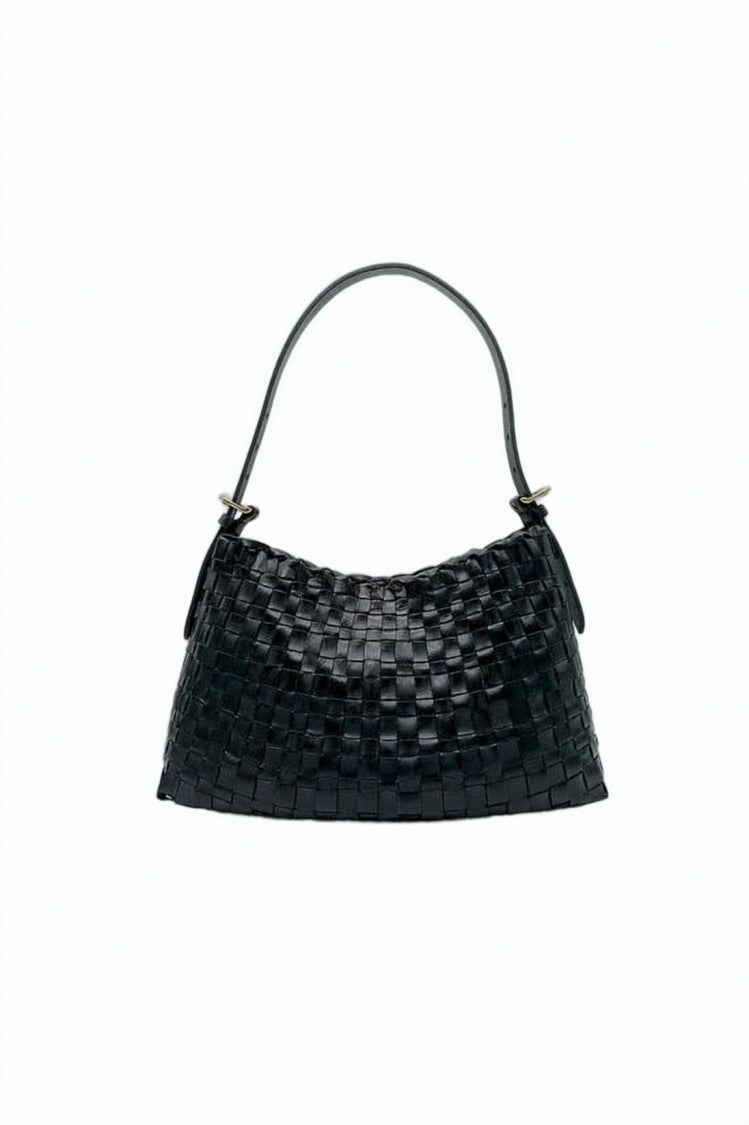 Dragon Diffusion Woven Buffalo Leather Shoulder Bag