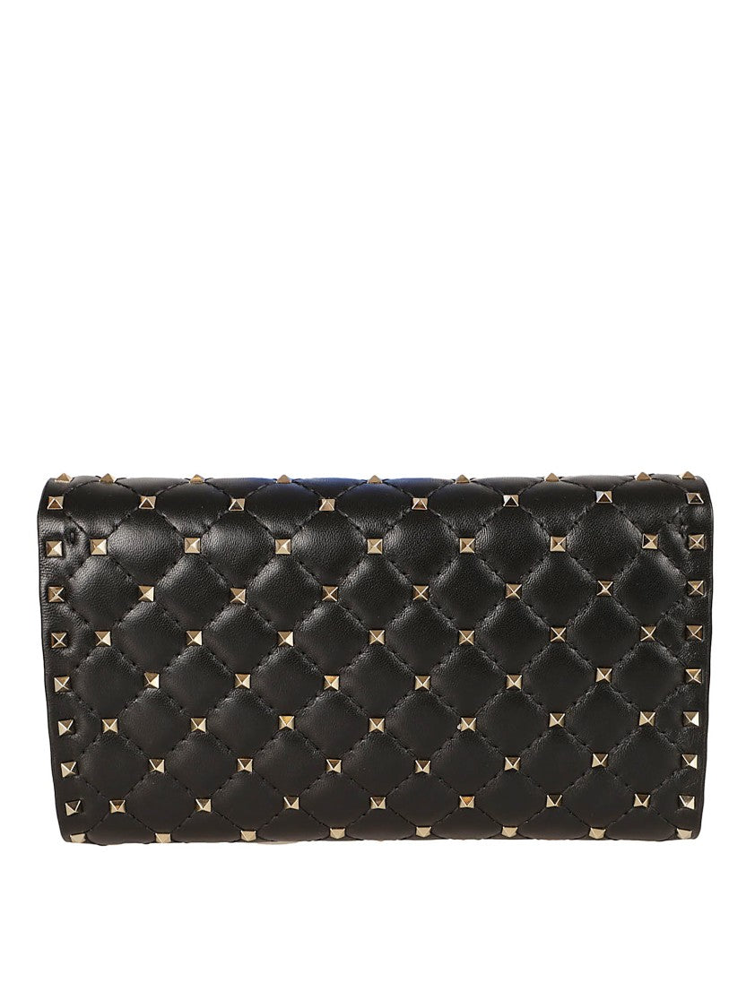 Valentino Garavani Quilted Black Lambskin Leather Bag