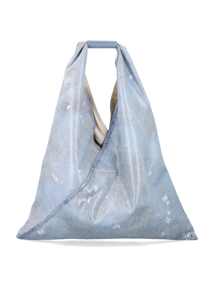 Mm6 By Maison Margiela Light Blue Classic Japanise Handbag