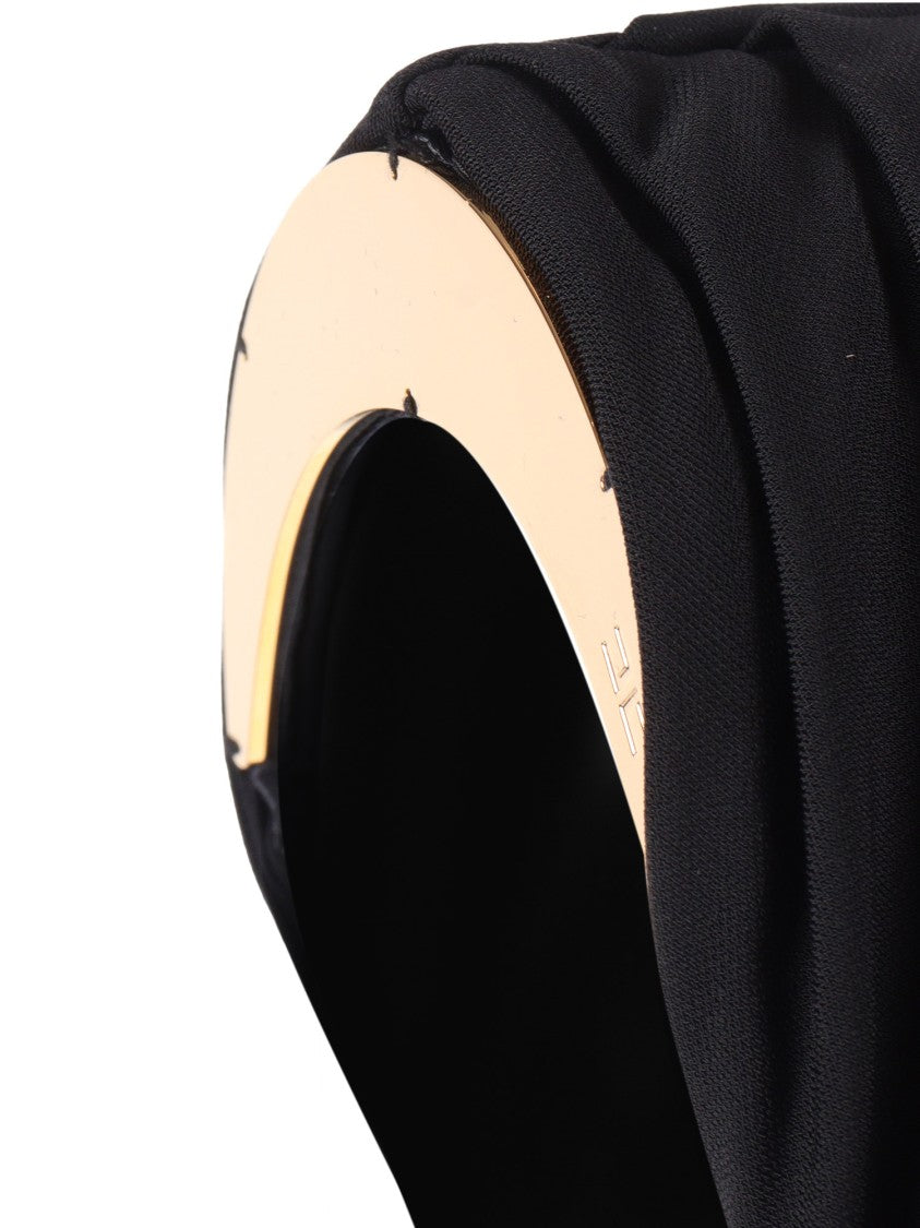 Elisabetta Franchi Asymmetrical One Shoulder Midi Dress