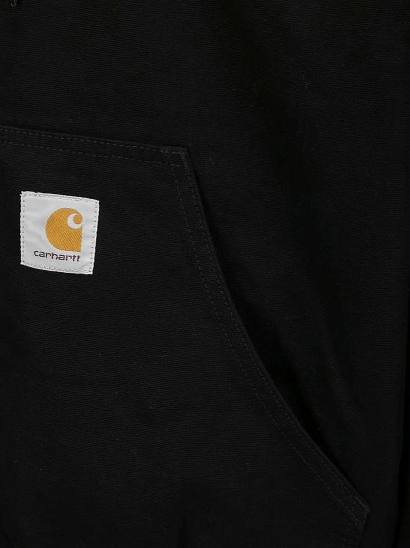 Carhartt Wip Casual Black Active Jacket With Adjustable Hood