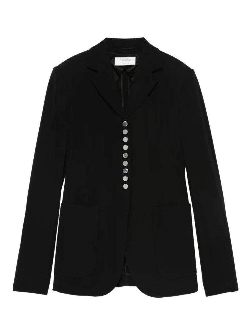 Sportmax Tailored Blazer With Notched Lapel And Metallic Buttons