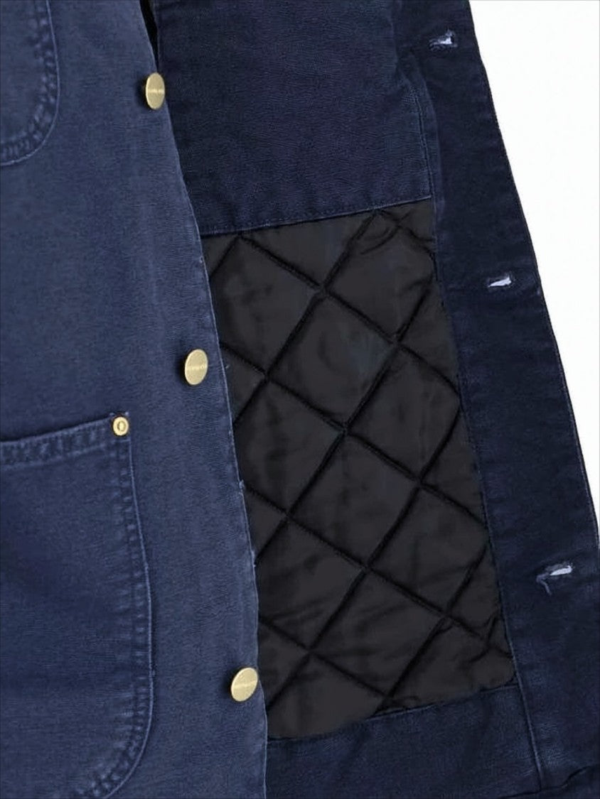 Carhartt Wip Sturdy Dark Navy Cotton Casual Jacket