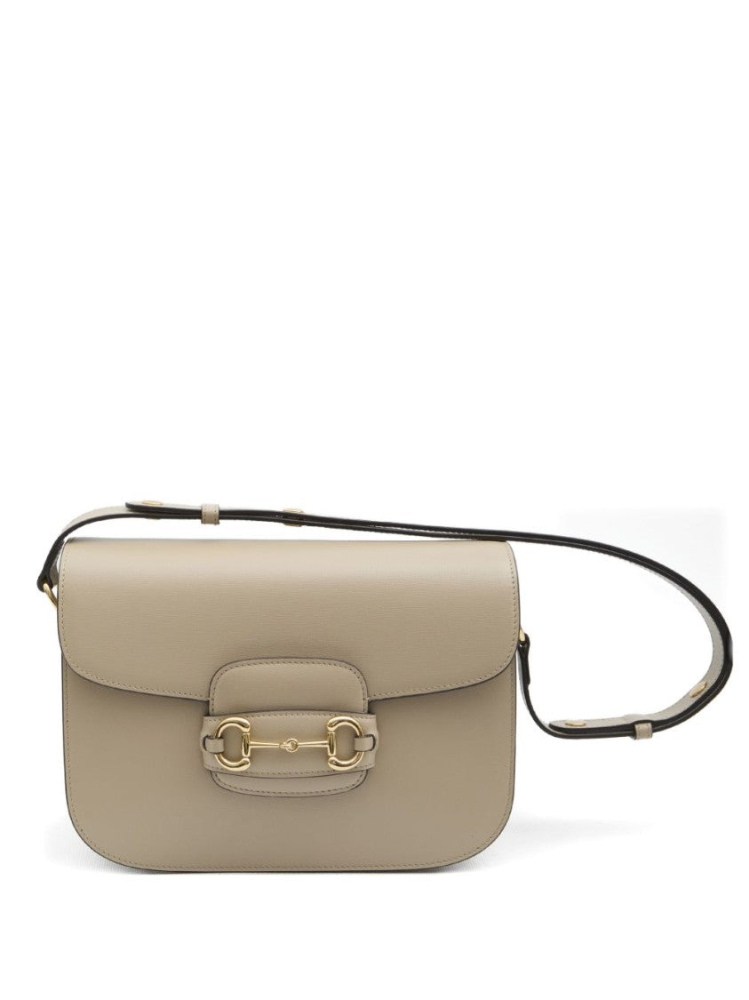 Gucci Structured Shoulder Bag With Gold-Tone Horsebit Detail
