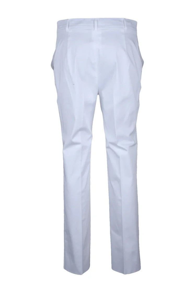 Max Mara Tailored White Trousers And Optimal Fit