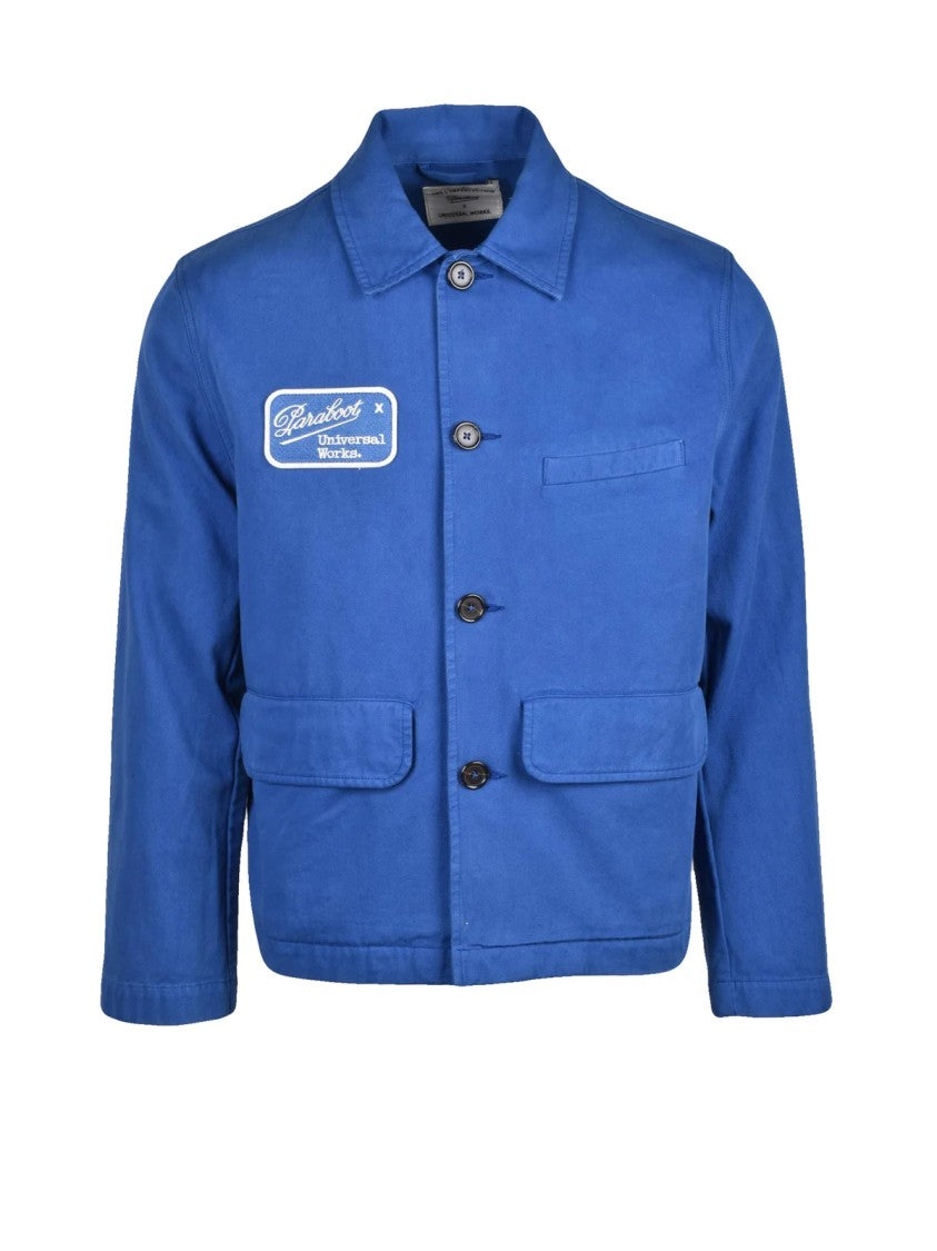 Paraboot X Universal Works Boxy Fit Denim Jacket With Classic Button Closure