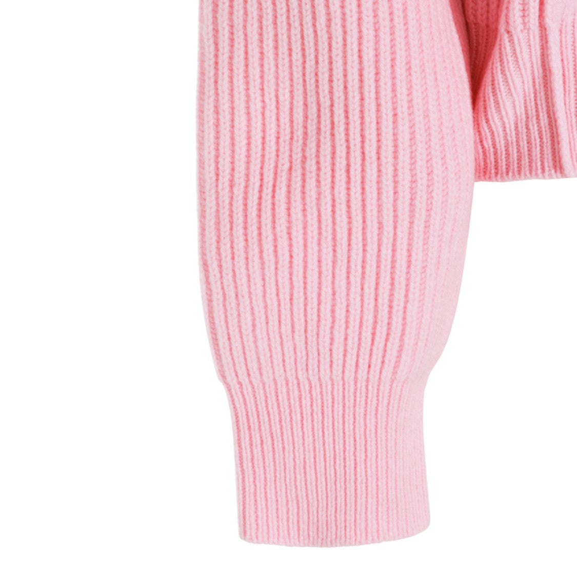 Marni V-Neck Wool Knitwear Sweater With Ribbed Accents