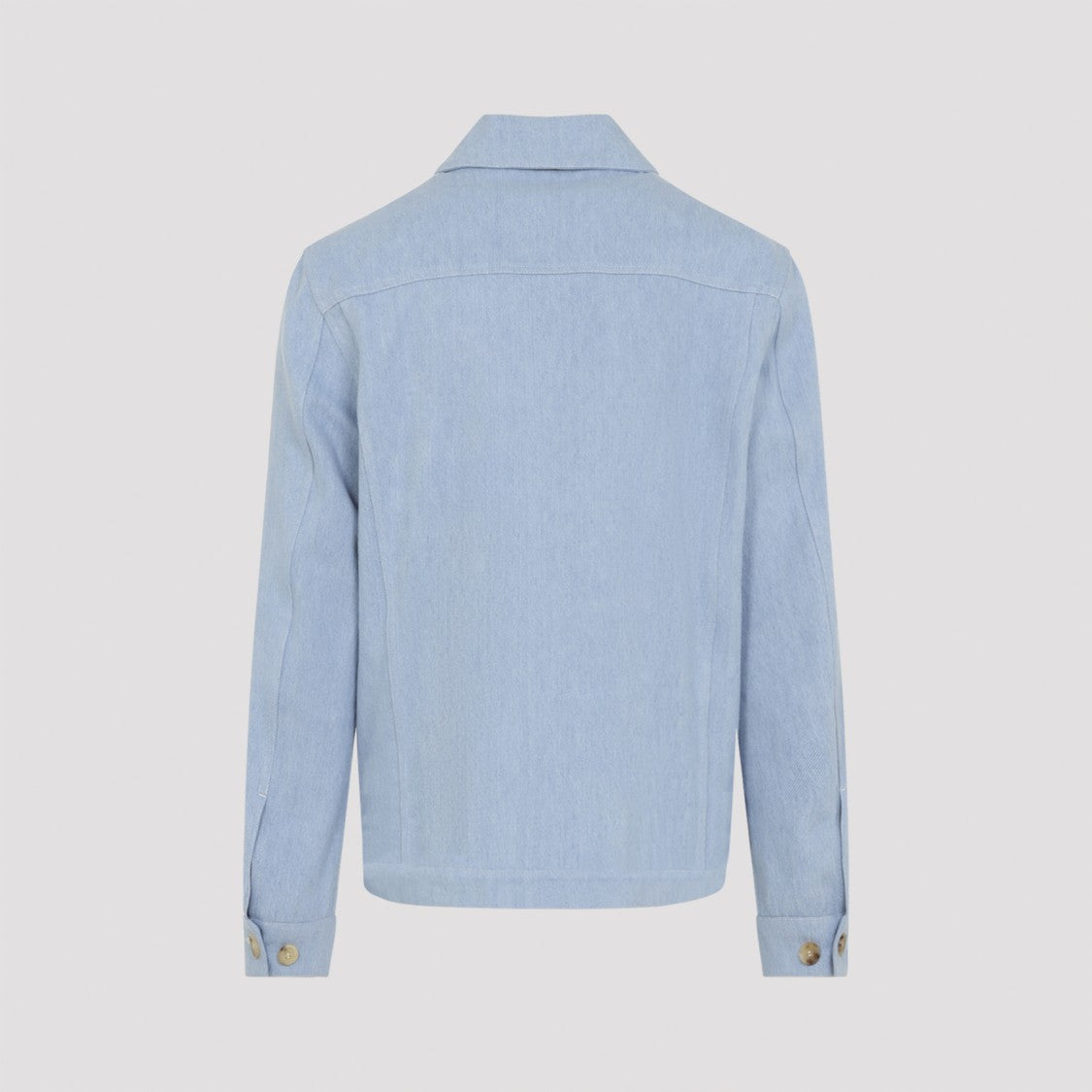 Kiton Light Blue Tailored Jacket With Classic Collar And Flap Pockets