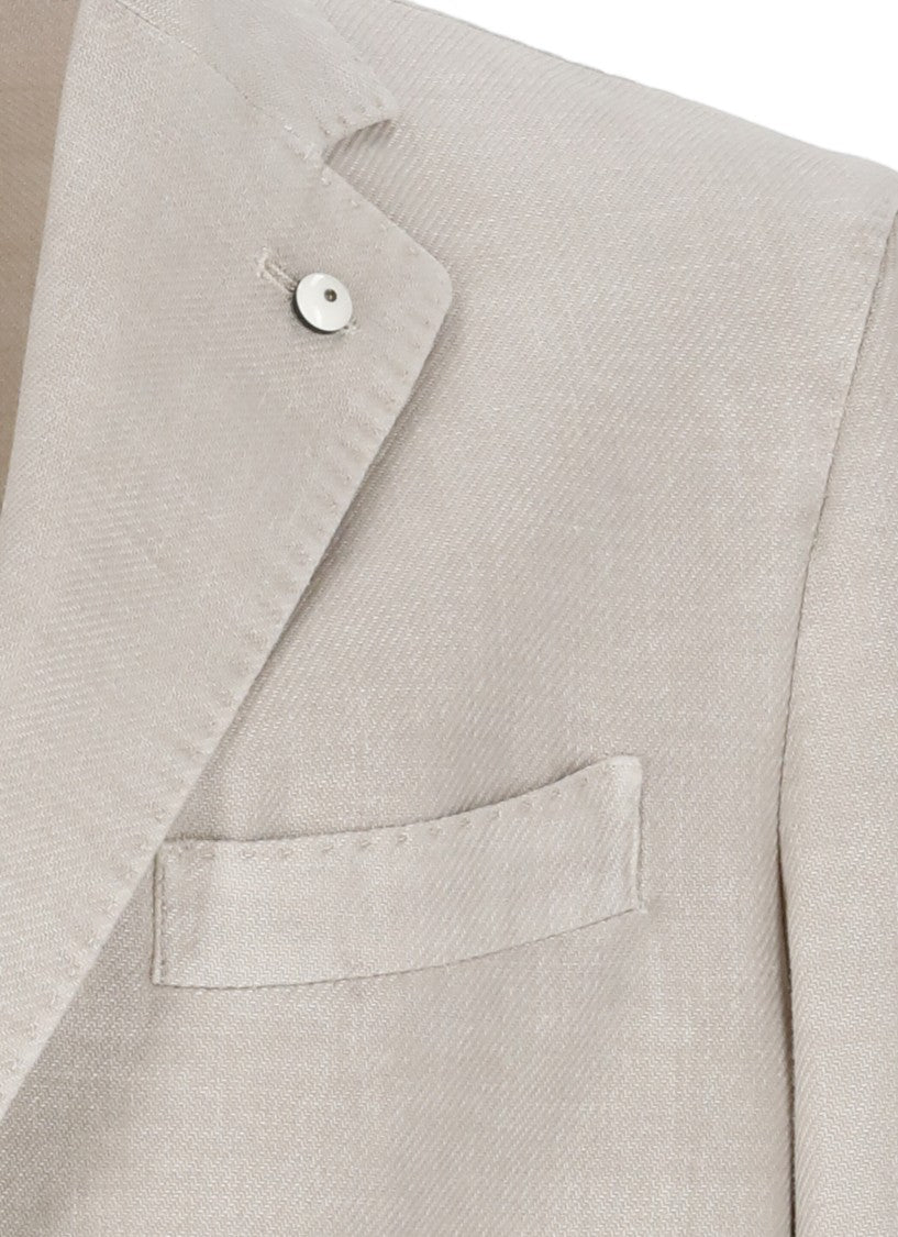 Lubiam Beige Cotton Jacket