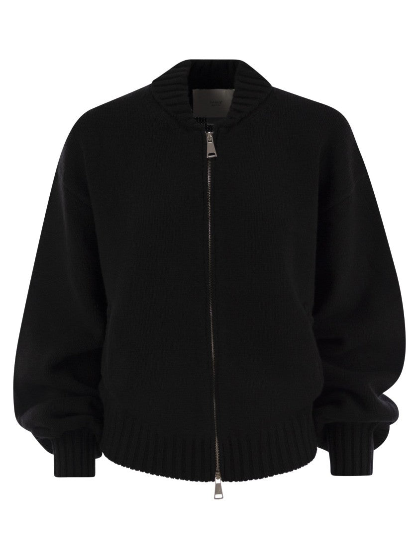 Vanisé Wool And Cashmere Cardigan With Zip