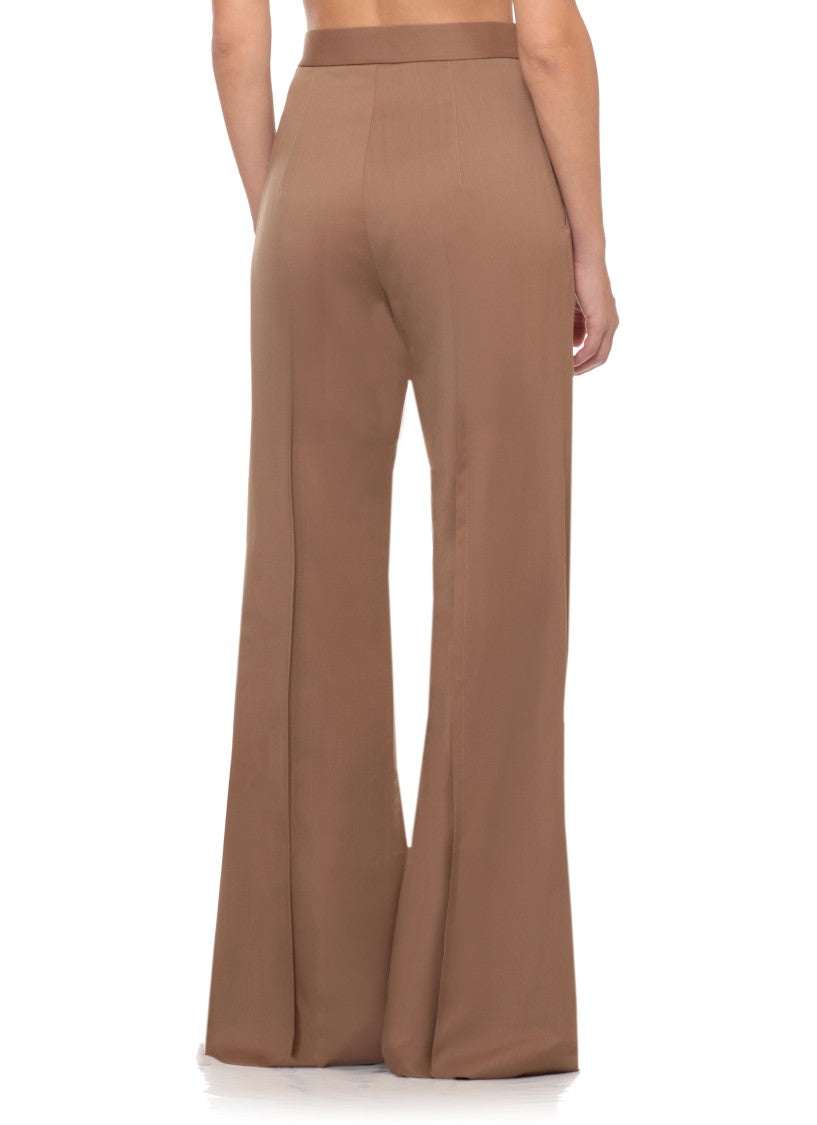Vivienne Westwood Brown Tailored High Waist Wool Wide-Leg Pants