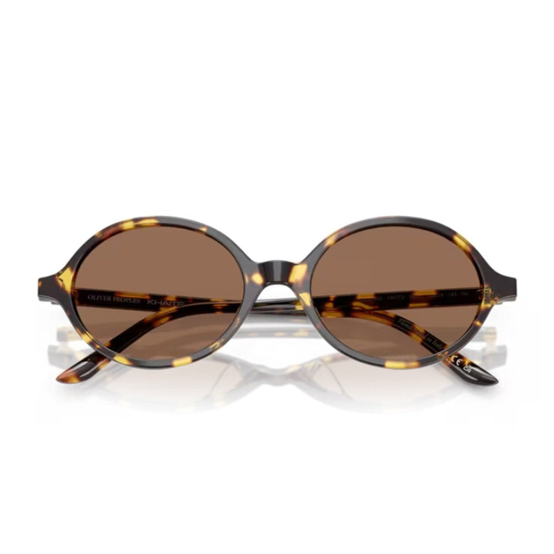 Oliver Peoples Havana Collezione Khaite Ov5574su-2000C Acetate Oval Sunglasses