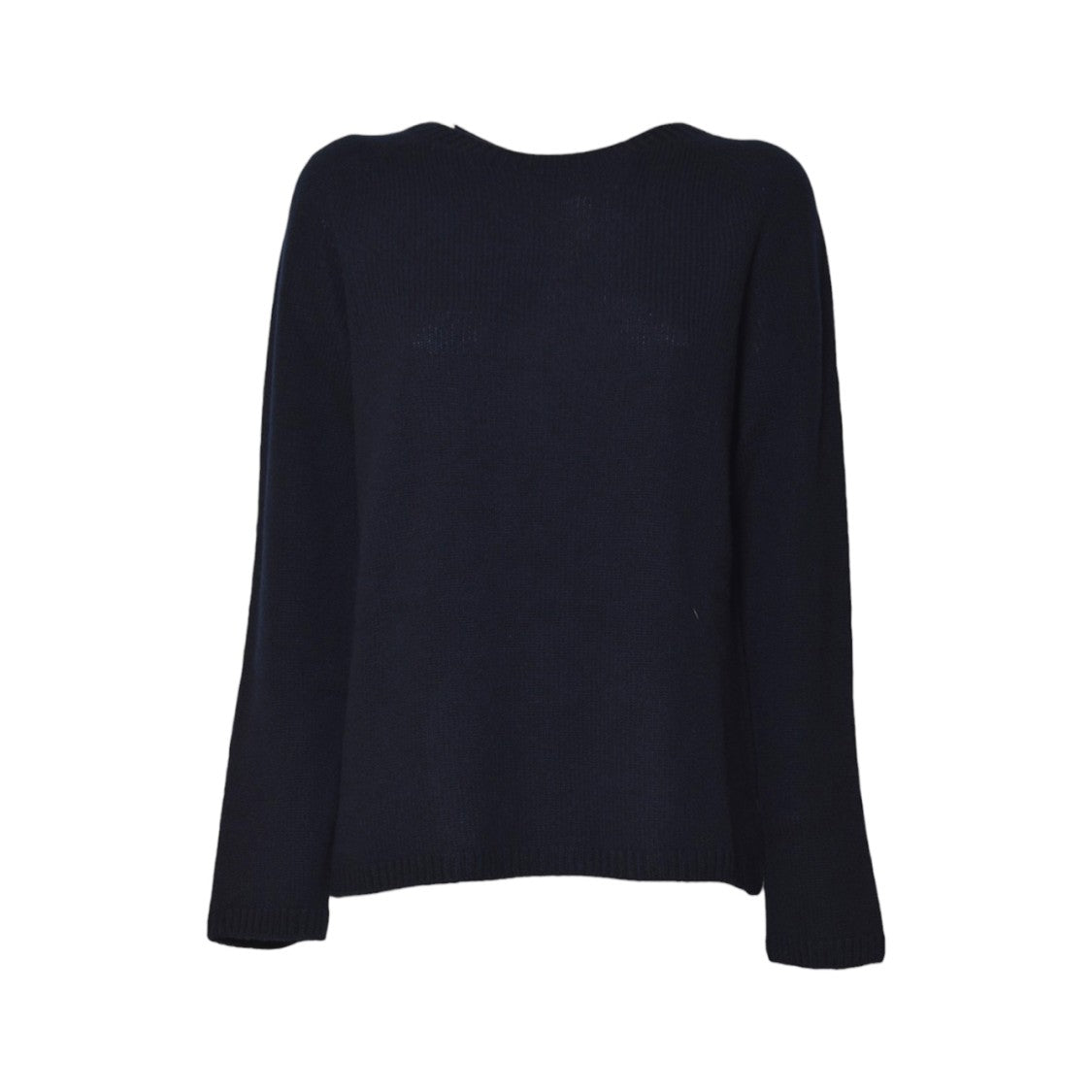 Max Mara Long-Sleeved Knit Top With Round Neckline