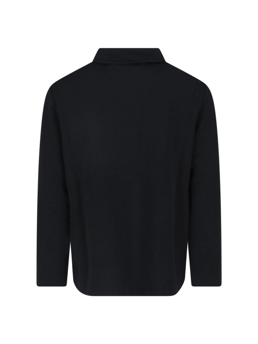 Lardini Black Virgin Wool Buttoned Shirt
