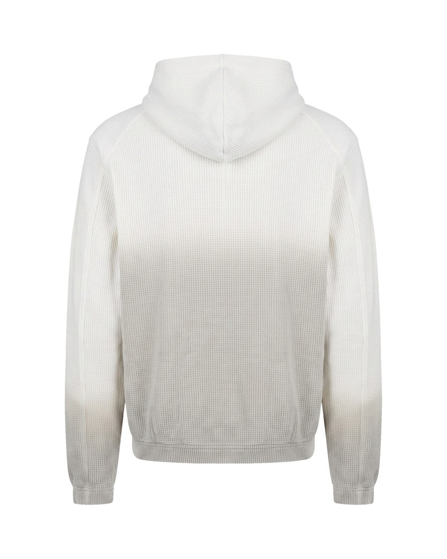 Roa Gradient Textured Zip-Up Hoodie With Ribbed Finish