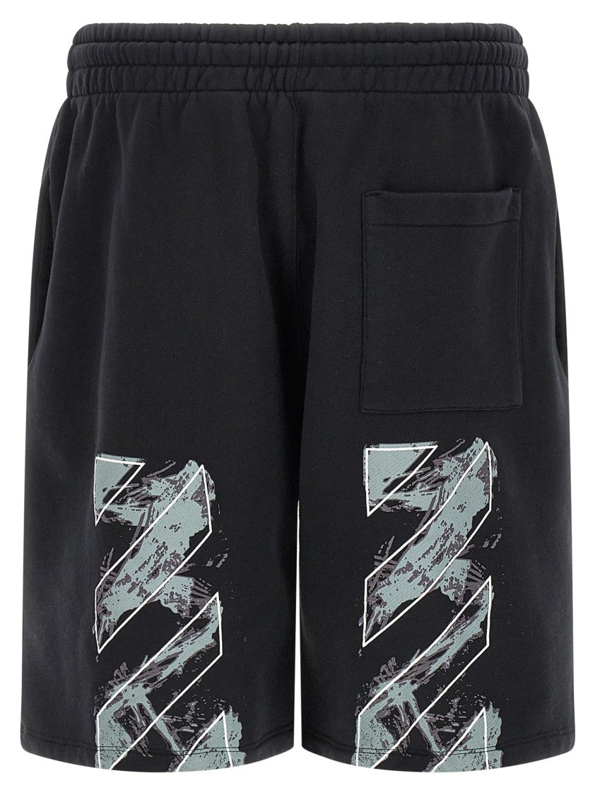 Off-White 'Paint Diag Skate' Bermuda Shorts