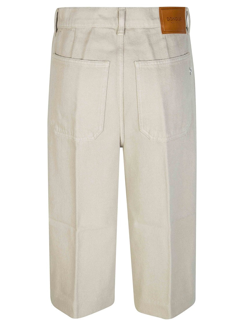 Dondup Neutral Smooth Finish Bermuda Shorts