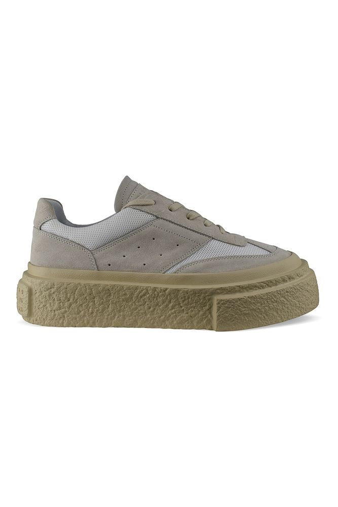 Maison Margiela Beige Suede And Mesh Low-Top Sneakers