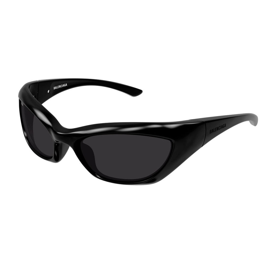 Balenciaga Black Linea Extreme Bio-Injected Cat-Eye Sunglasses