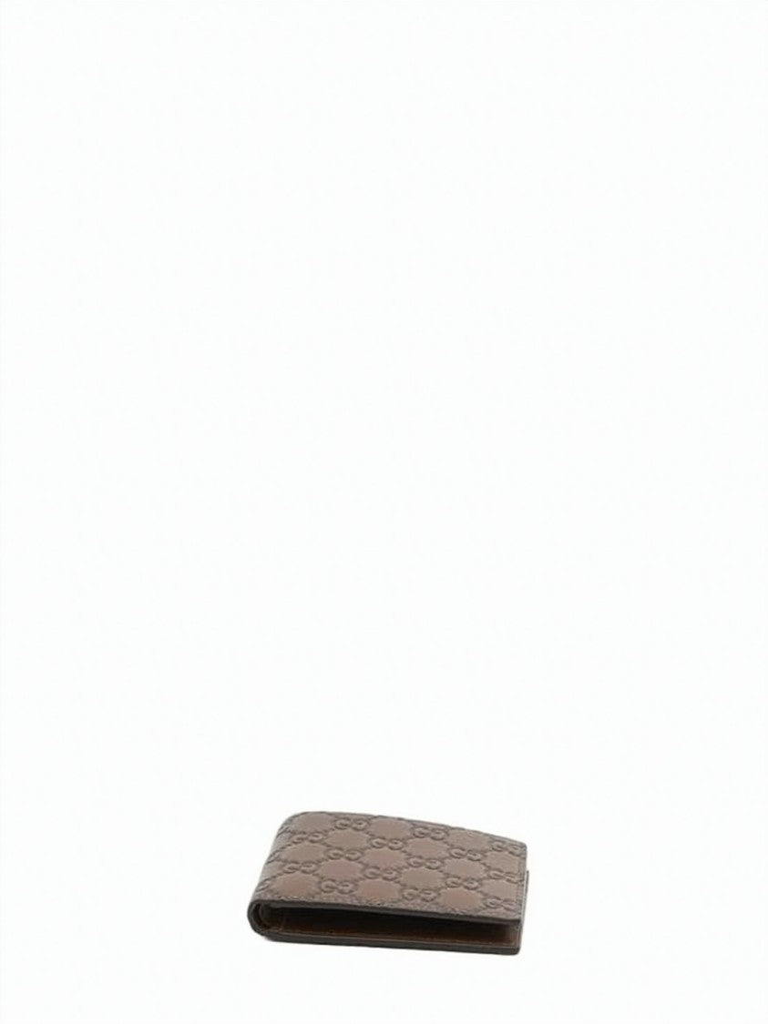 Gucci Bifold Wallet With Interlocking Double G Embossing And Slim Profile