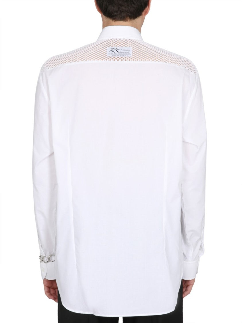 Raf Simons White Cotton Shirt With Classic Collar