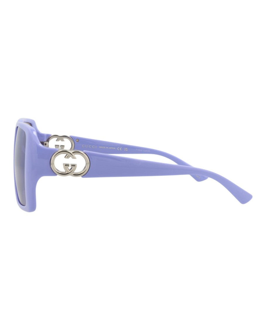 Gucci Square-Frame Injection Sunglasses