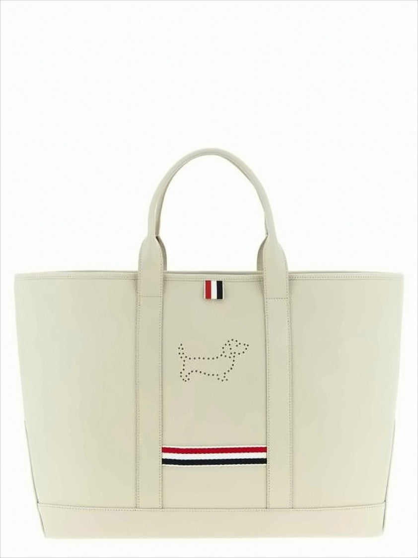 Thom Browne Structured Calf Leather Shoulder Bag