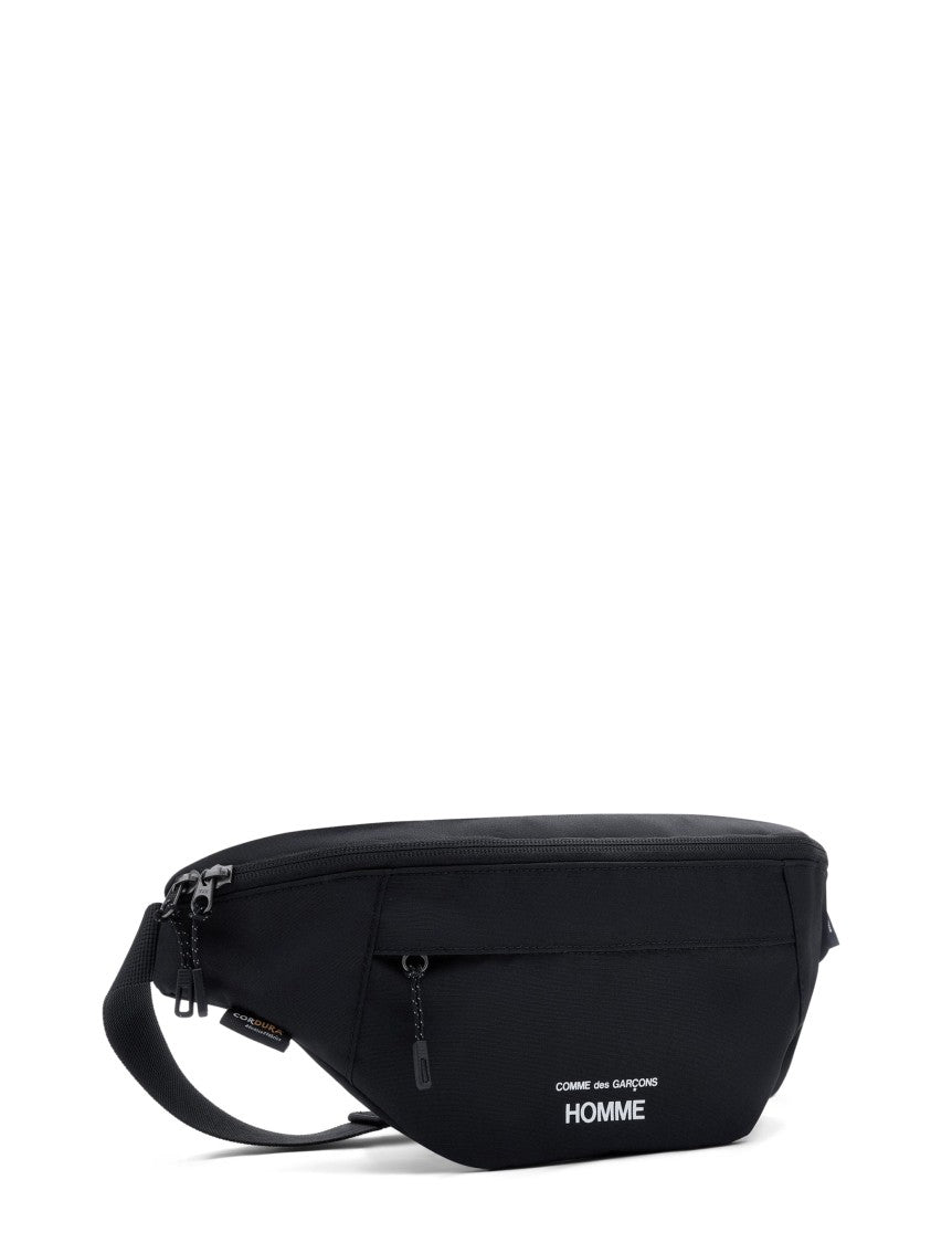 Comme Des Garçons Black Front Zip Waist Bag