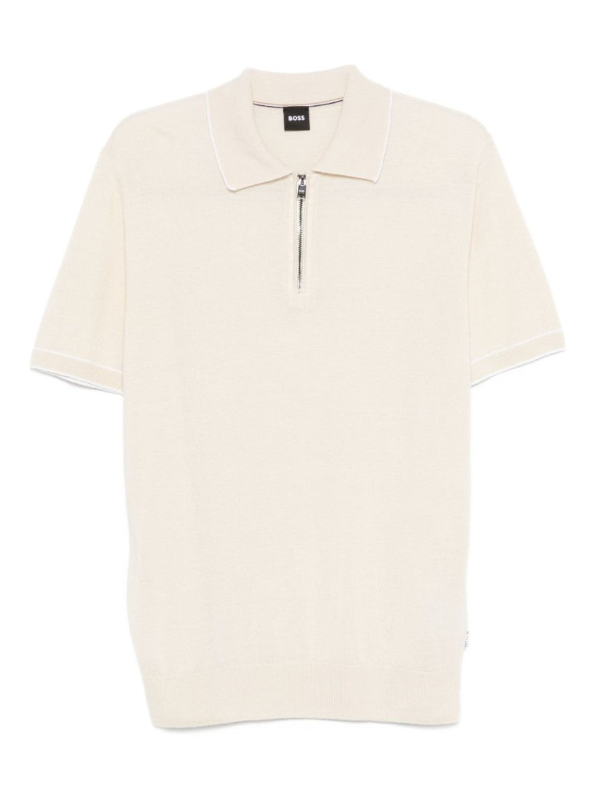 Boss Classic Linen-Viscose Blend Polo Shirt