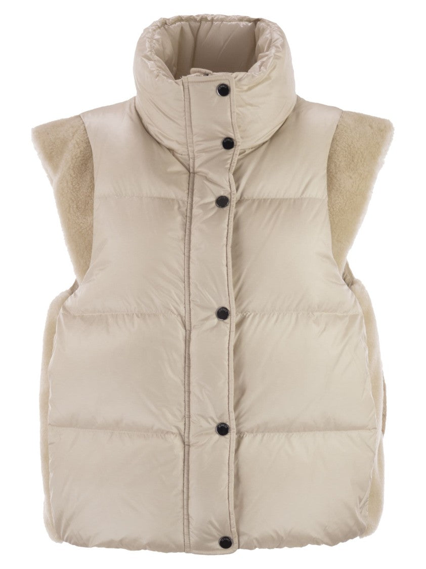 Peserico Down Vest With Wing Sleeves