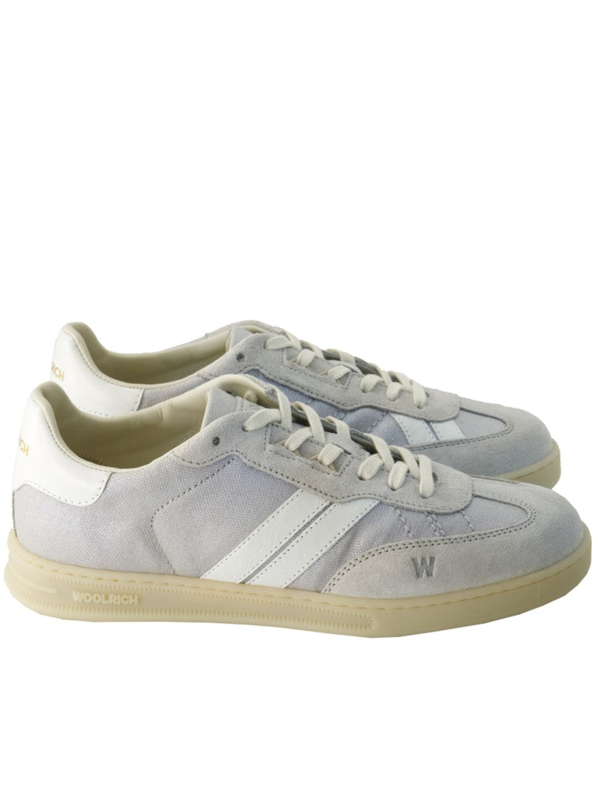 Woolrich Grey Double U.T Camoscio Suede Sneakers