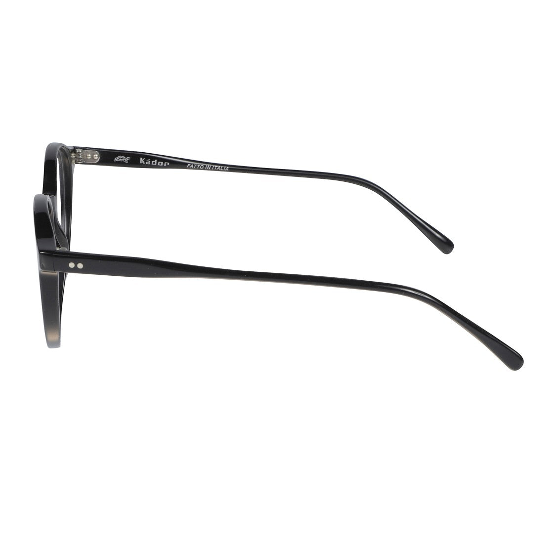 Kador Panto/N Glossy Black Round Frame Sunglasses