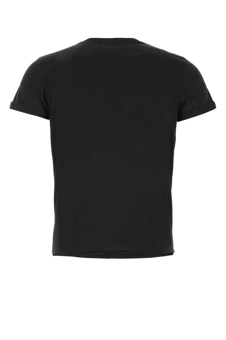 Saint Laurent Black Cotton T-Shirt