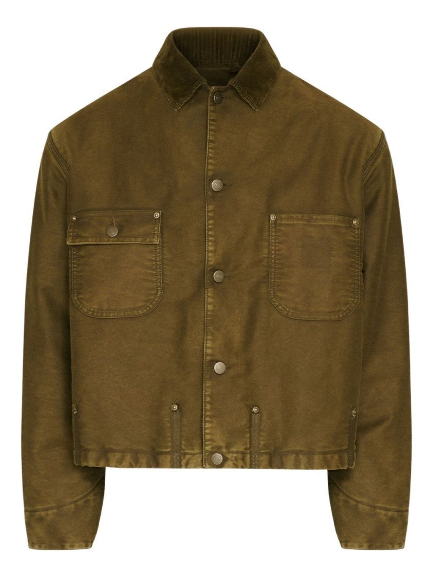 Maison Margiela Boxy Cropped Jacket With Flap Pockets