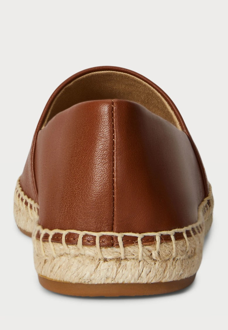 Lauren Ralph Lauren Brown Cameryn Lg 2 Leather Espadrilles