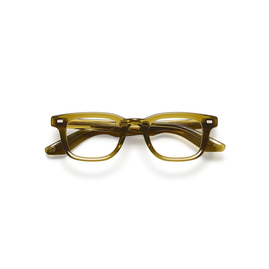 Moscot Or-Klt-O Klutz Translucent Olive Green Acetate Eyeglasses