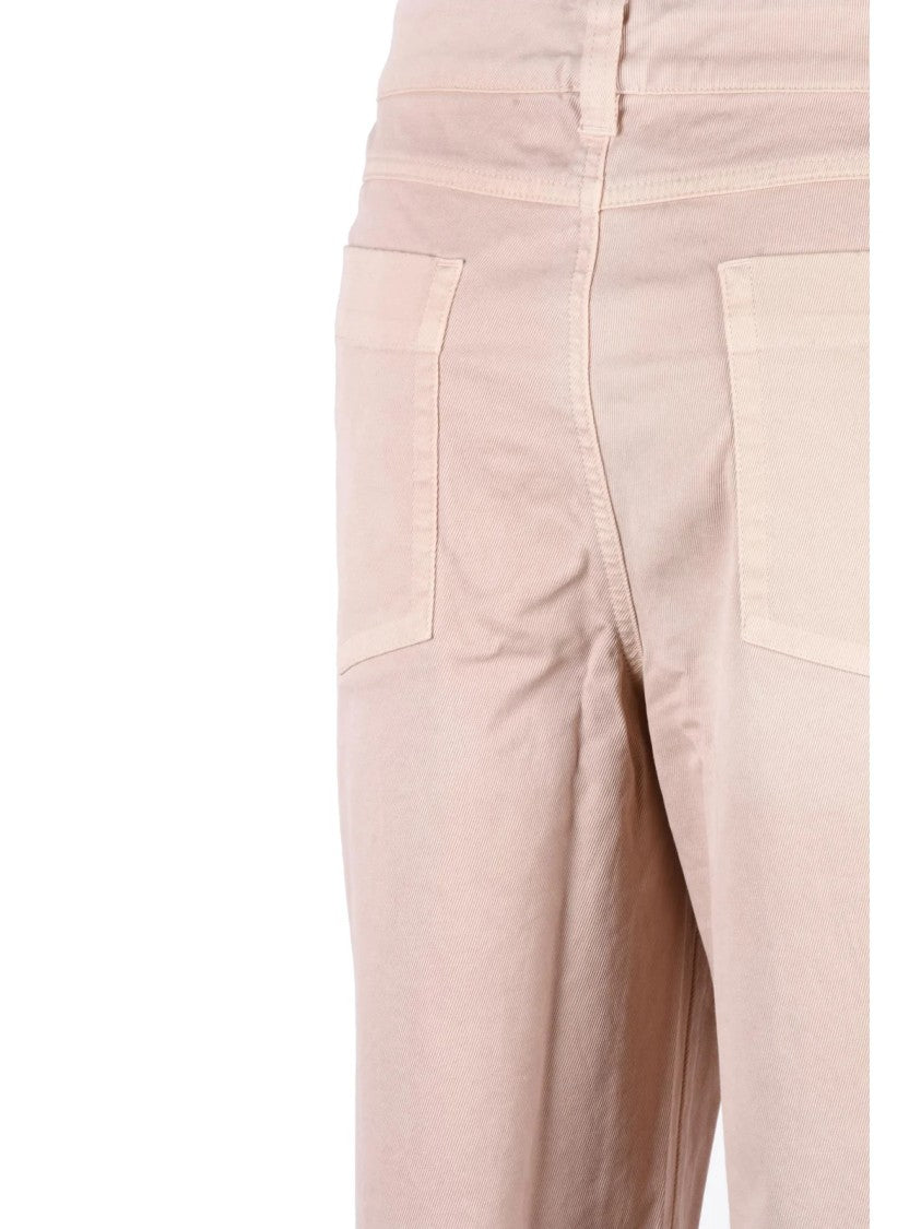 Barena Pink Mid-Rise Stretch Straight-Leg Jeans