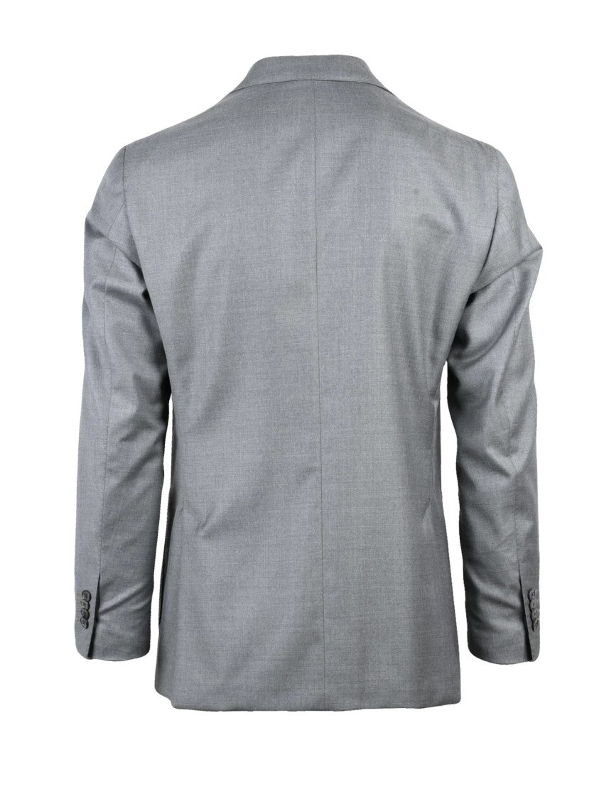 Luigi Bianchi Virginia Wool Rounded Jacket With Classic Two-Button Closure