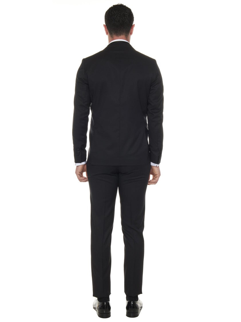 Franzese Collection Tailored Black Tuxedo With Notch Lapels