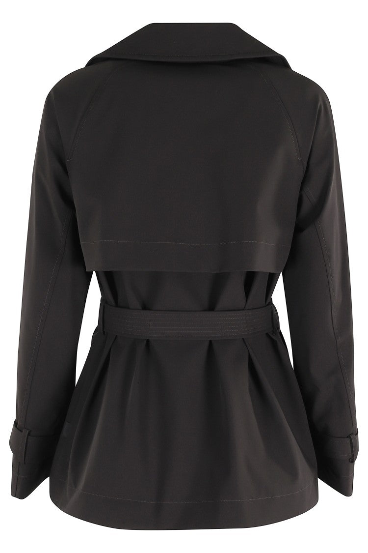 Duno Double-Breasted Structured Jacket With Waist Belt