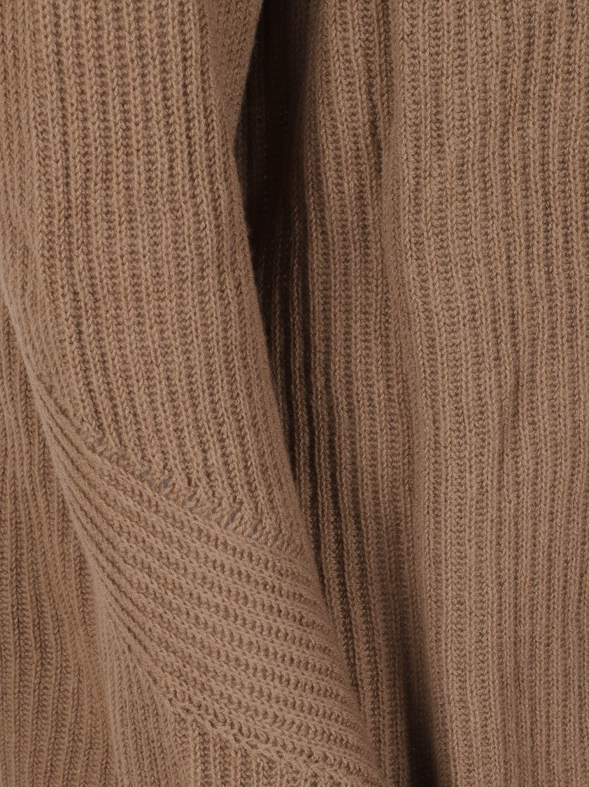 Max Mara Ribbed Knit Sweater With Relaxed Fit