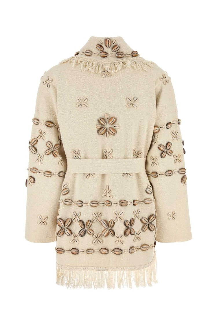 Alanui Sand Silk Blend Ocean Dream Cardigan