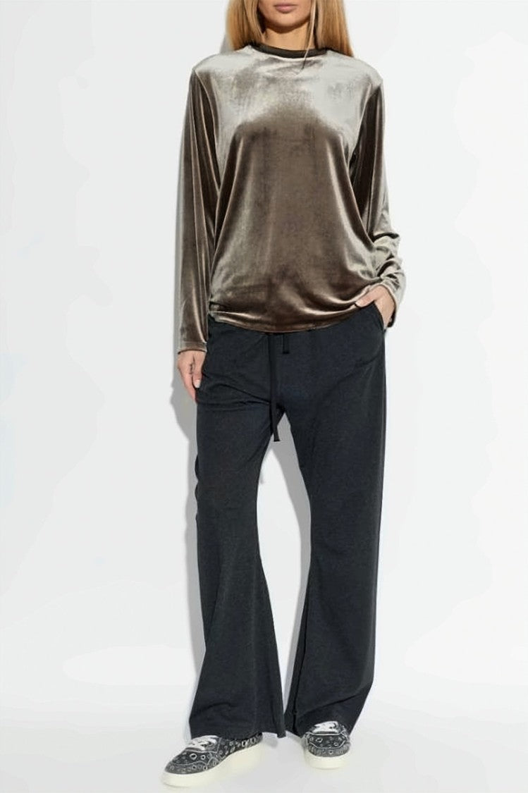 Fear Of God Long-Sleeve Velvet Texture Top With Subtle Sheen