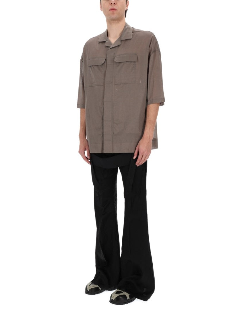 Rick Owens Magnum Tommy Oversized Utilitarian Cotton Shirt