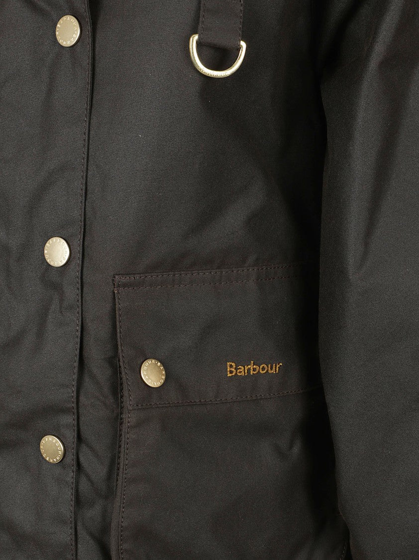 Barbour Modern Spey Cropped Waxed Cotton Jacket