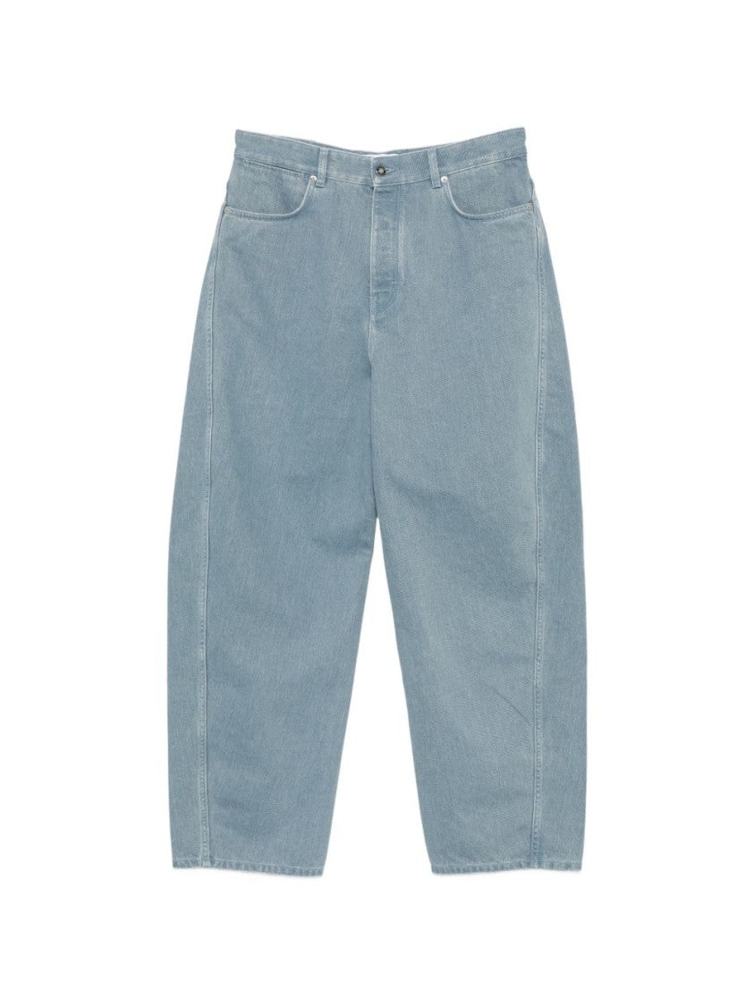 Givenchy Loose Five-Pocket Denim Wide-Leg Pants