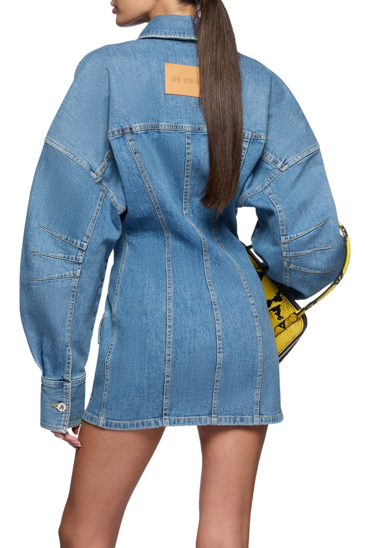 The Attico Dresses Clear Blue